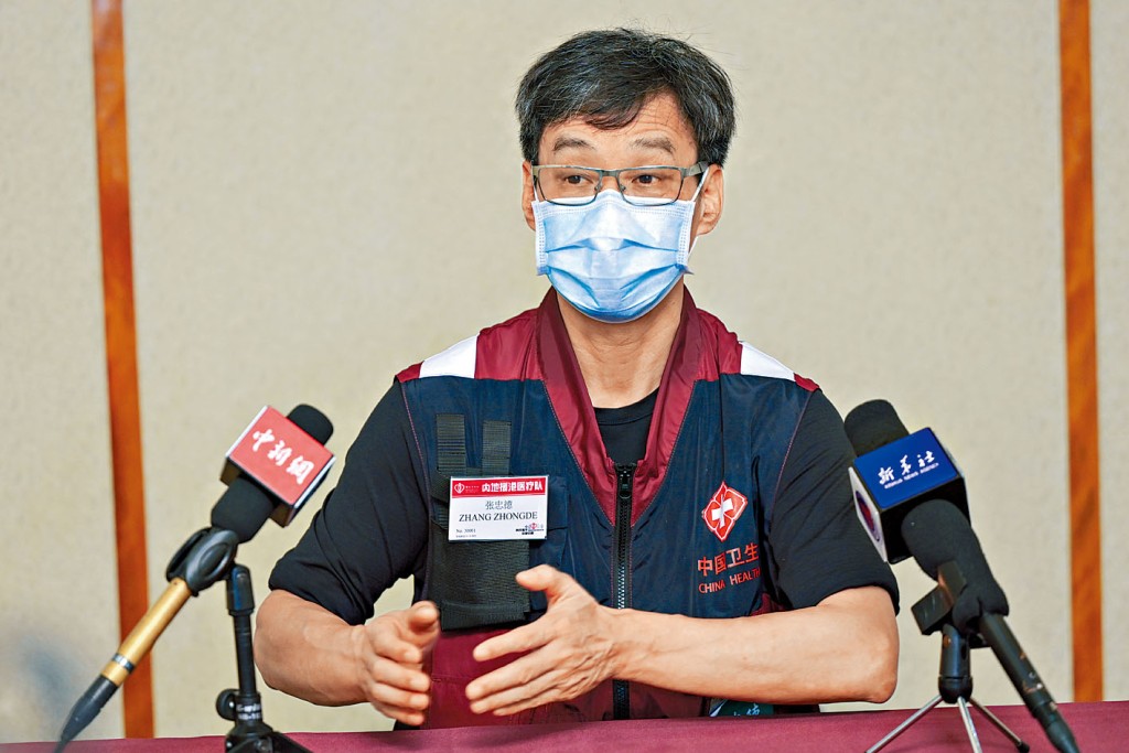張忠德指，本港與內地的中西醫在亞博館合作交流順暢。