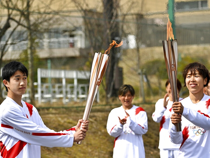 圣火传递将会有一万名火炬手参与。AP图片