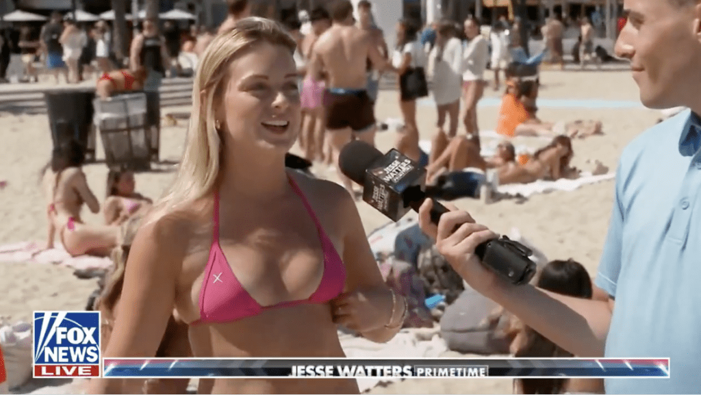 霍士新闻（Fox News）近日在沙滩访问多名享受春假（Spring Break）的年轻人，受访者不仅对国际局势一窍不通，甚至将敌对国家名字搞混，离谱答案令主持人频频“反白眼”。