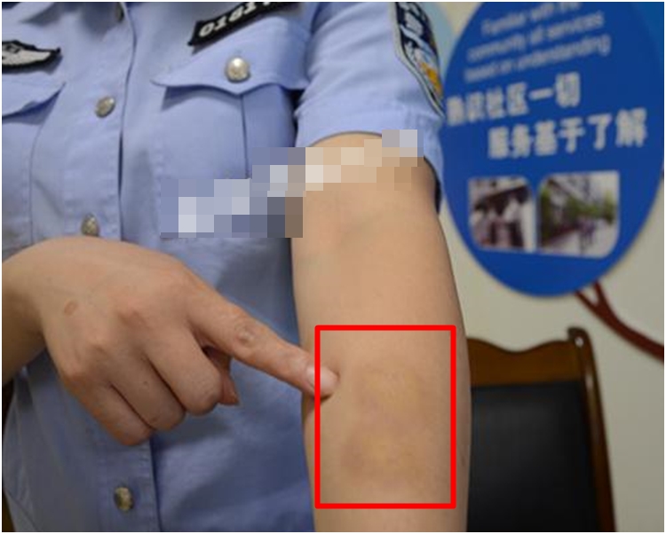 據悉，女子由另一個地方來到。