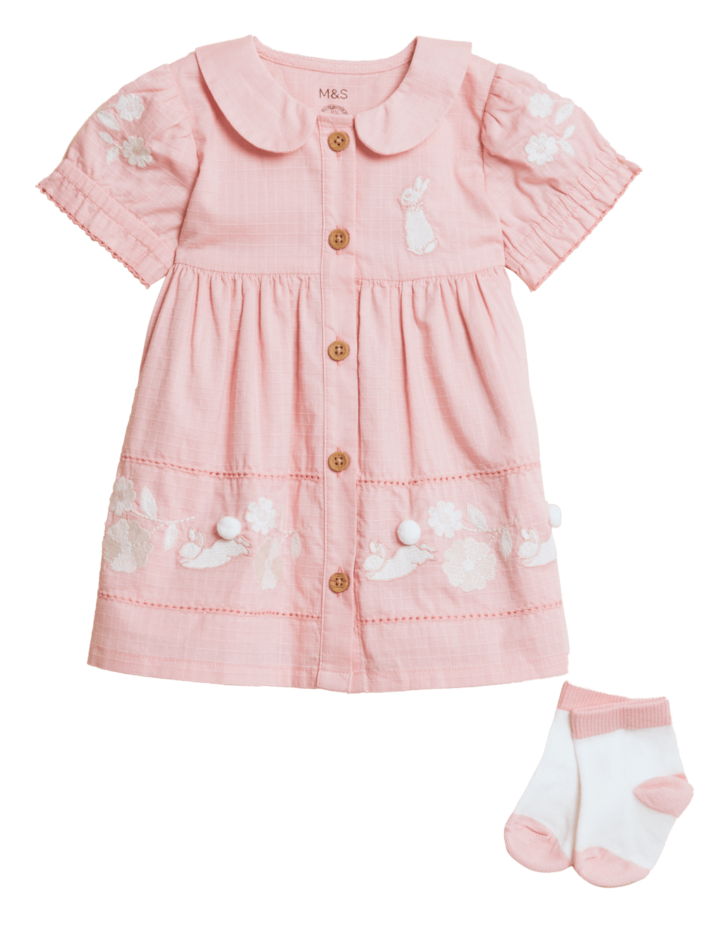 兩件裝高棉舒柔Peter Rabbit™連身裙 M/$349