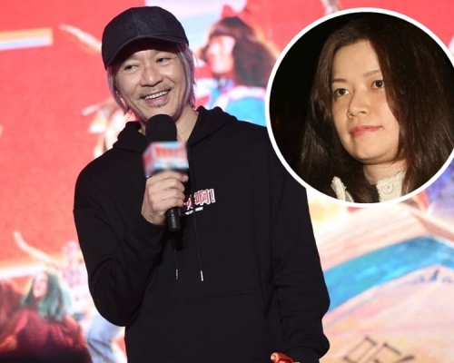 周星馳指由于文鳳(小圖)打理投資項目主因是「佢自己喜歡」。資料圖片