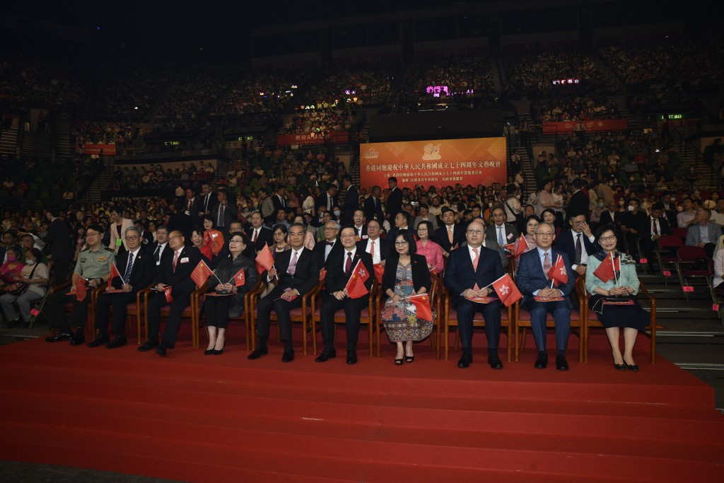 紅館舉行的「國慶文藝晚會」。