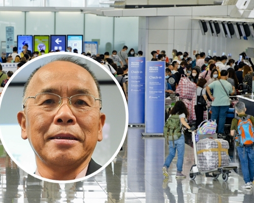 港大社會工作及社會行政學系教授葉兆輝（小圖）指，由於移民需要時間準備，預計今年下半年至明年才是離港人數的高峰。資料圖片
