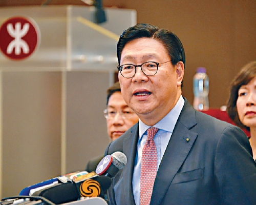 港鐵主席馬時亨。資料圖片