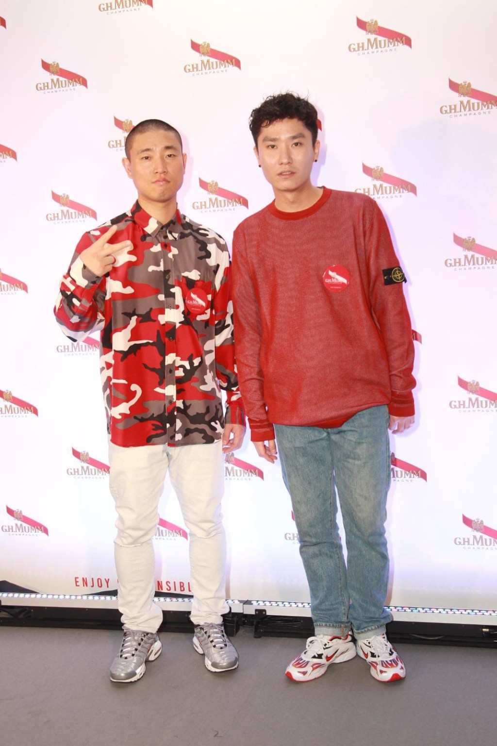 Gary(左)出席香檳活動。