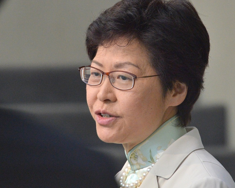 林鄭月娥向劉曉波遺孀和家人致以慰問,並相信中央政府會以合情、合法方式處理事件。資料圖片