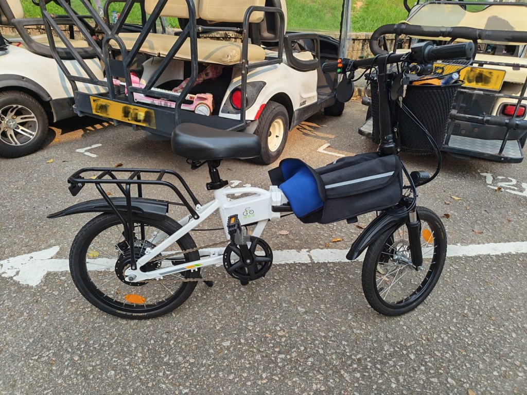 遭扣查的電動單車。