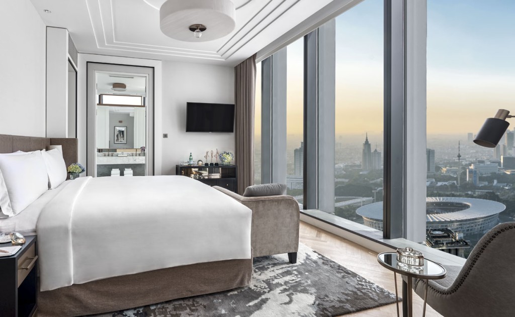 下榻全新開業的雅加達朗廷酒店，可賞盡當地城市景致。