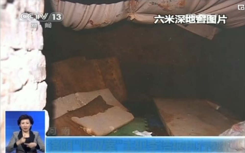 地窖內貌。 央視截圖 地窖內貌。 央視截圖