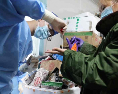 上海的防疫工作未有松懈。新华社
