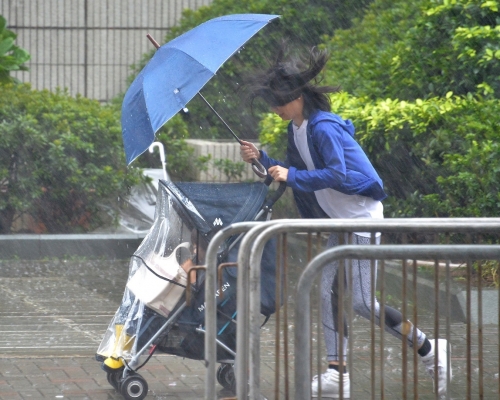 離岸及高地吹強風。資料圖片