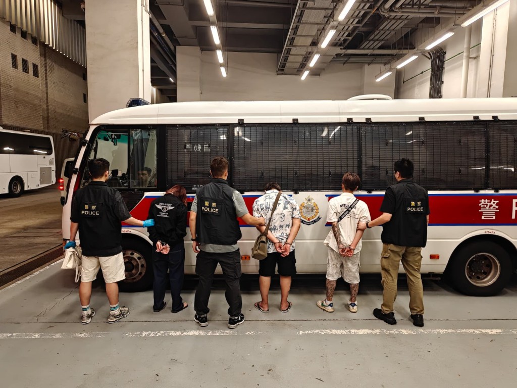 警油麻地單位搜出$159萬毒品 3男女被捕。警方圖片