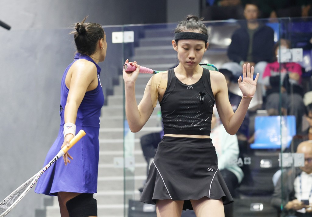 子樂一身黑色出戰今屆香港公開賽。徐嘉華攝