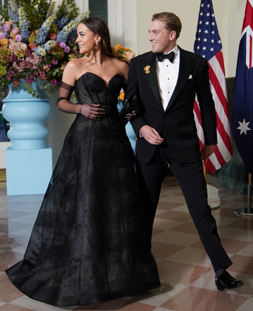 娜奥米和丈夫尼尔早前出席白宫国宴。路透社