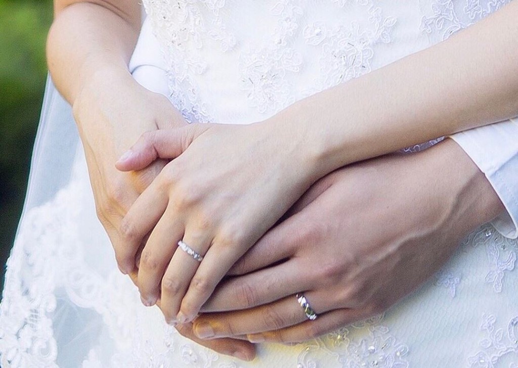 林奕匡兩公婆晒婚戒