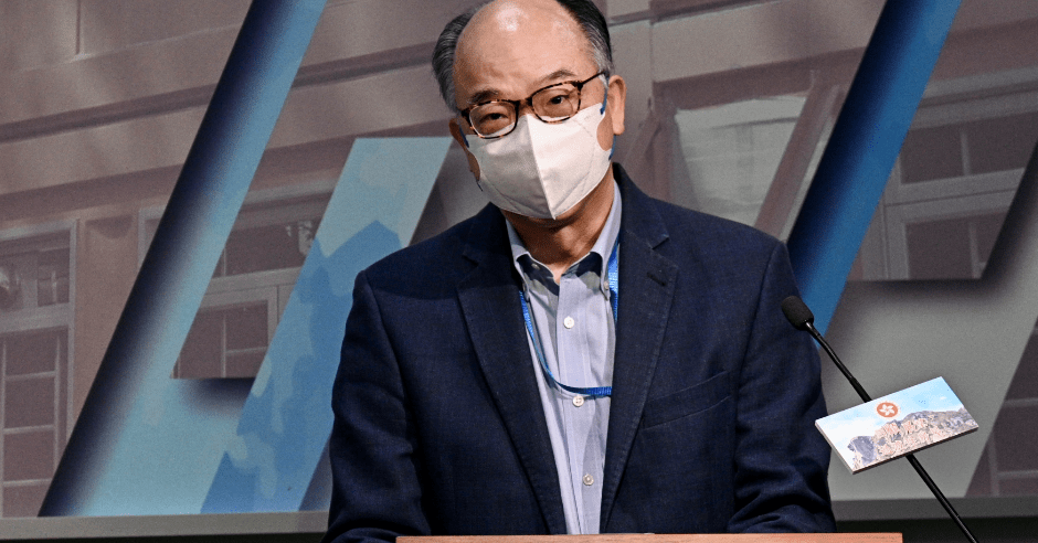 陳帆指政府透過派發「防疫包」,關心和協助市民防疫。資料圖片