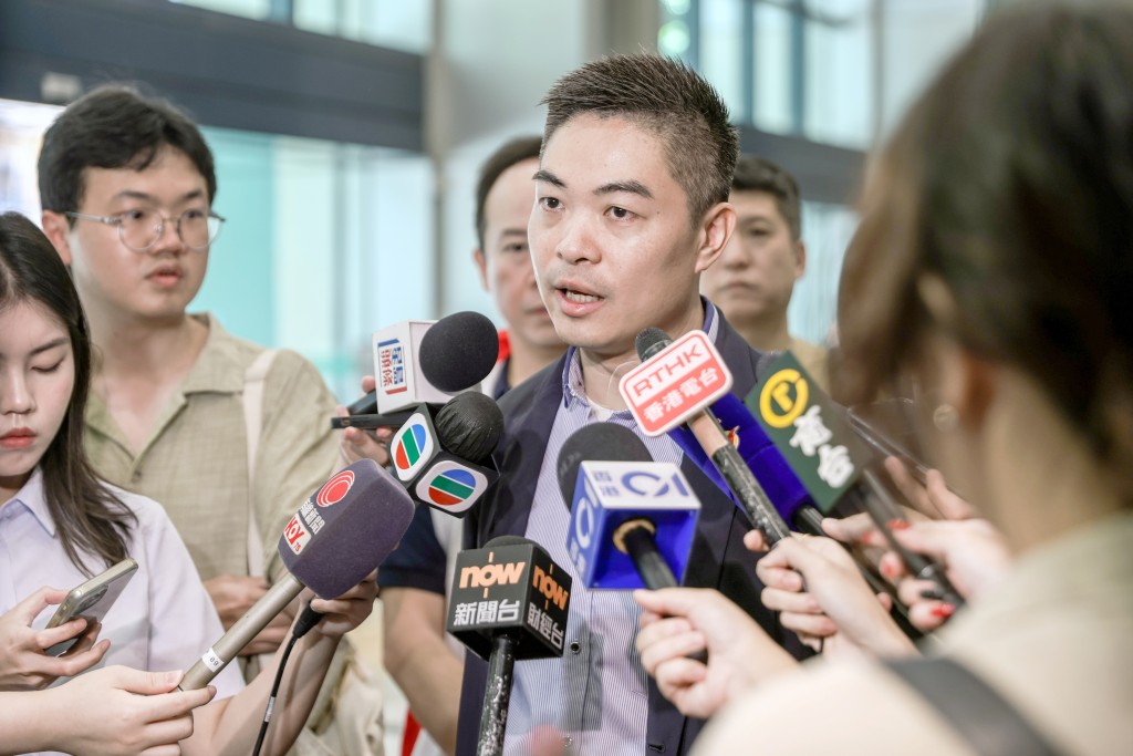工聯會副理事長丘燿誠。何家豪攝 工聯會副理事長丘燿誠。何家豪攝