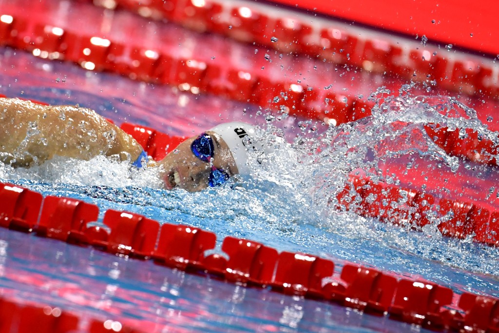 何詩蓓瑞士公開賽狂掃4金。AFP