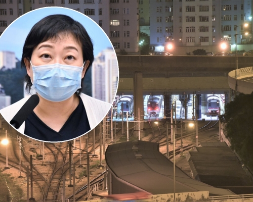 港鐵九龍灣車廠小型爆發。資料圖片