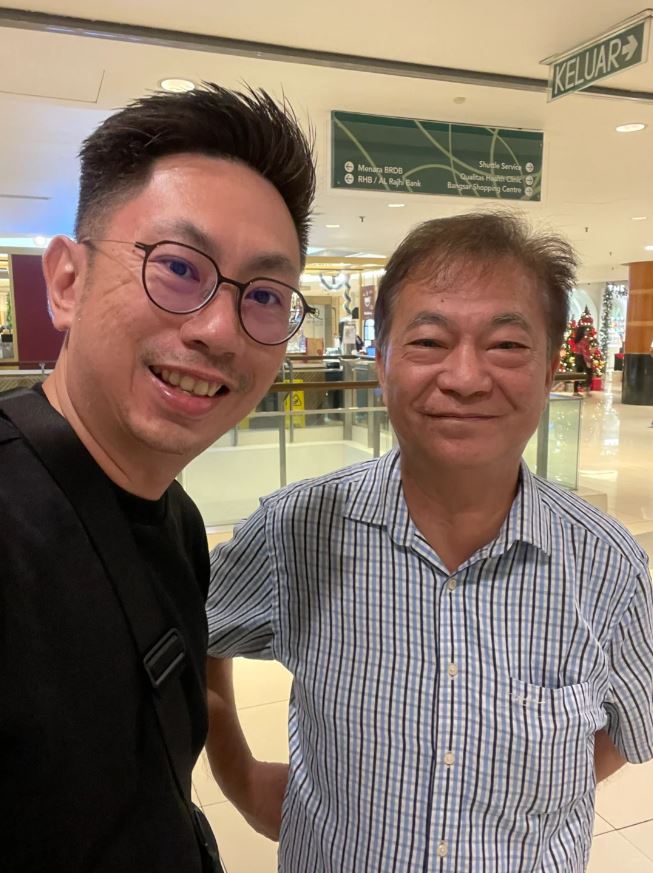日前有網民在馬來西亞遇上「阿燦」廖偉雄。