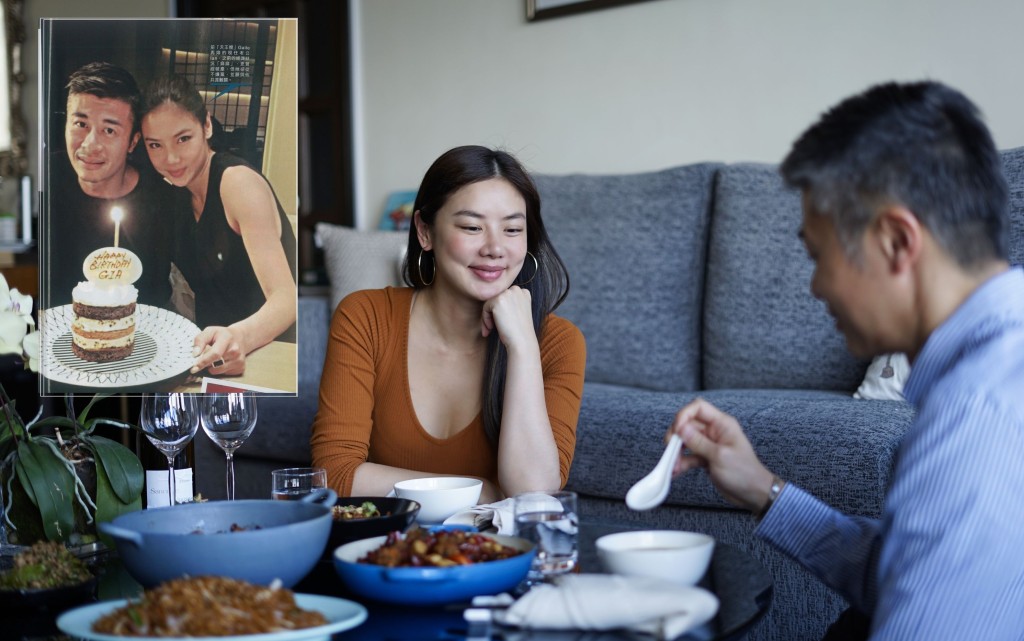 Gaile今年選擇留守家中跟老公Ian慶祝拍拖紀念日。
