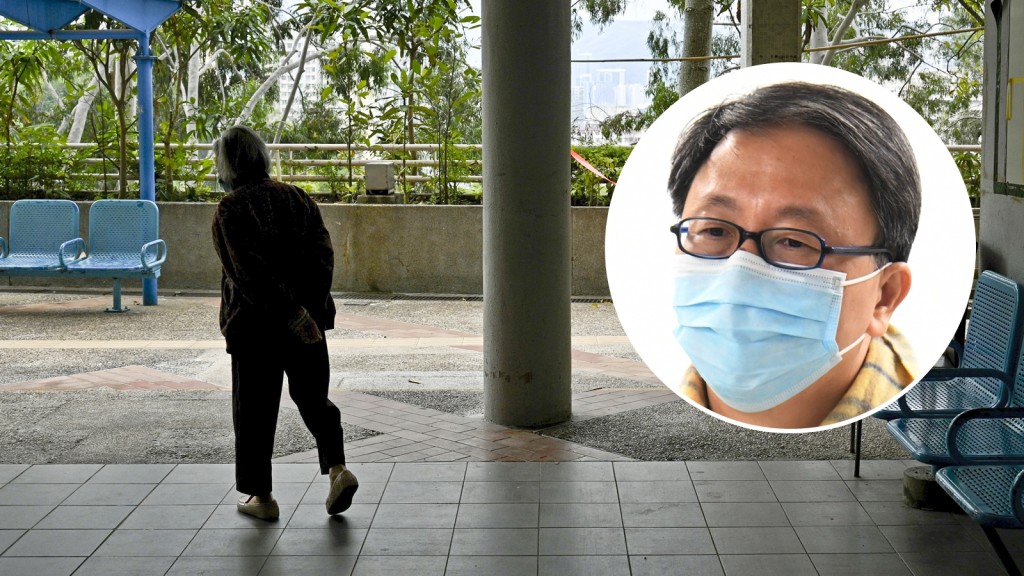 港大感染及傳染病中心總監何栢良(小圖)表示,目前應重點為70歲以上長者接種復必泰新冠疫苗,有助短時間內令死亡個案「斷崖式」下降。資料圖片