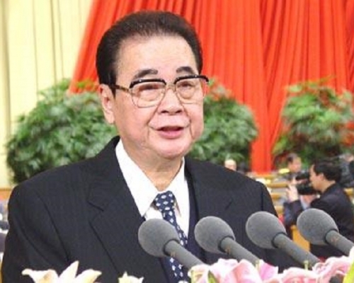 前總理李鵬逝世。網上圖片