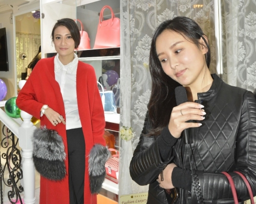 何佩瑜、黃伊汶昨出席名牌專賣店。