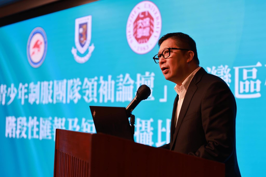 鄧炳強今年初曾隨青年領袖團到澳門。 鄧炳強FB 鄧炳強今年初曾隨青年領袖團到澳門。 鄧炳強FB