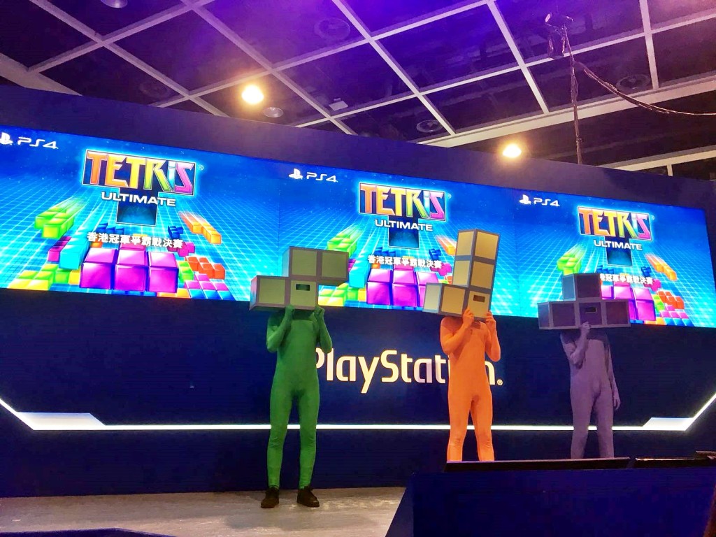 Play Station舉辦「俄羅斯方塊:終極版 」冠軍爭霸戰。