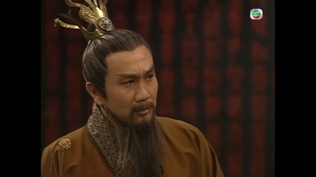 郭鋒在《尋秦記》中飾演的「呂不韋」權傾朝野，眼神盡是戲。
