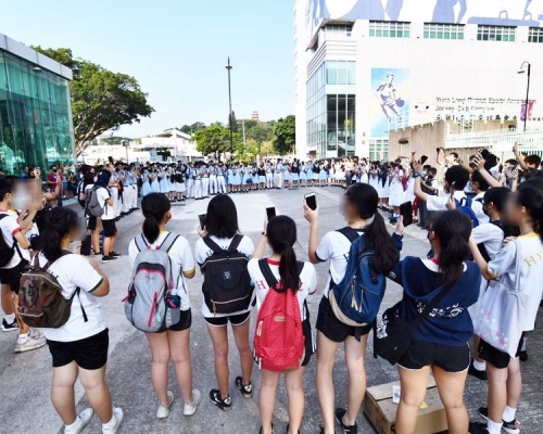 多區中學生曾響應「和你返學」等反修例行動。(資料圖片)