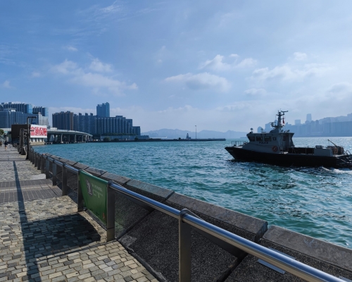 水警輪趕至救起男子。梁國峰攝