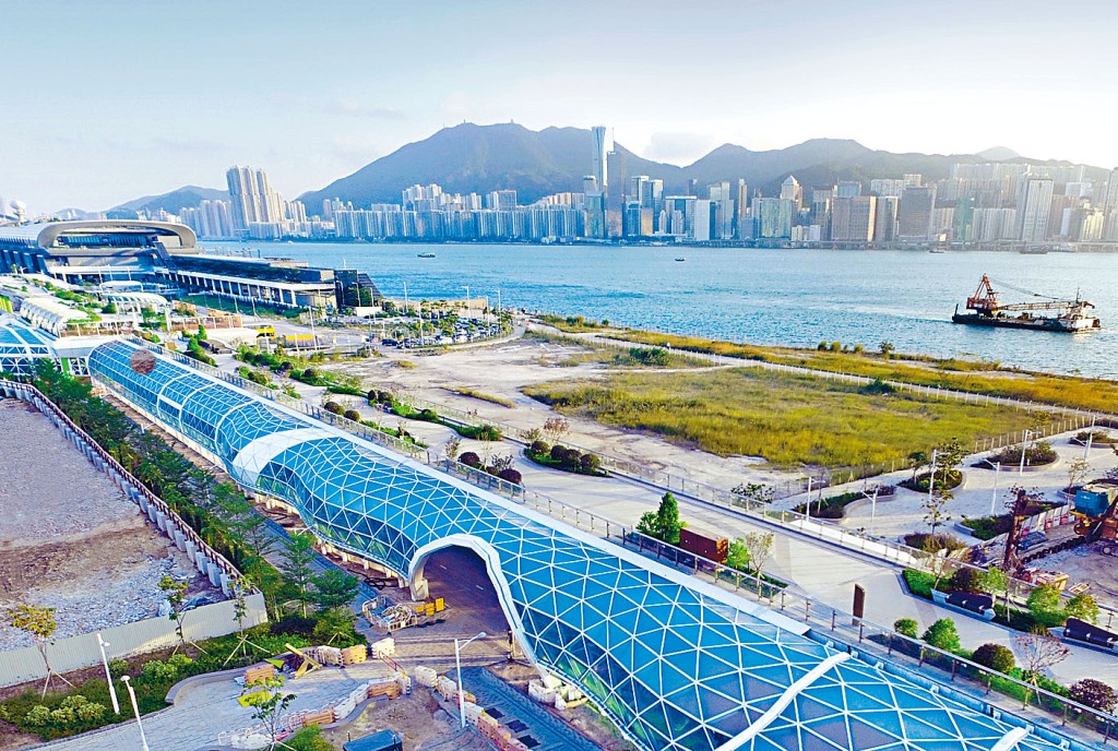 ■啟德空中花園開放，成為當區嶄新地標。