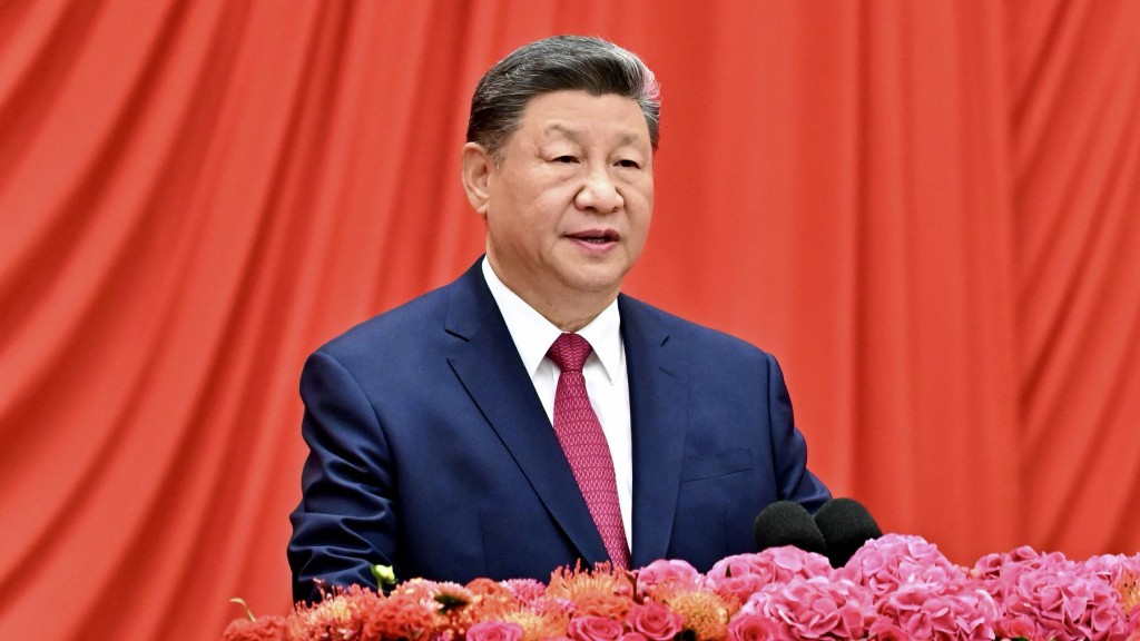 習近平等黨和國家領導人出席慶祝中華人民共和國成立76周年招待會。 新華社
