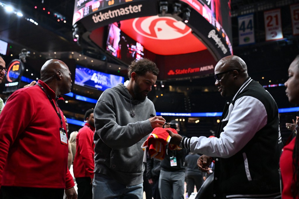 「前鹰王」杨格离队后首次重返亚特兰大。AFP