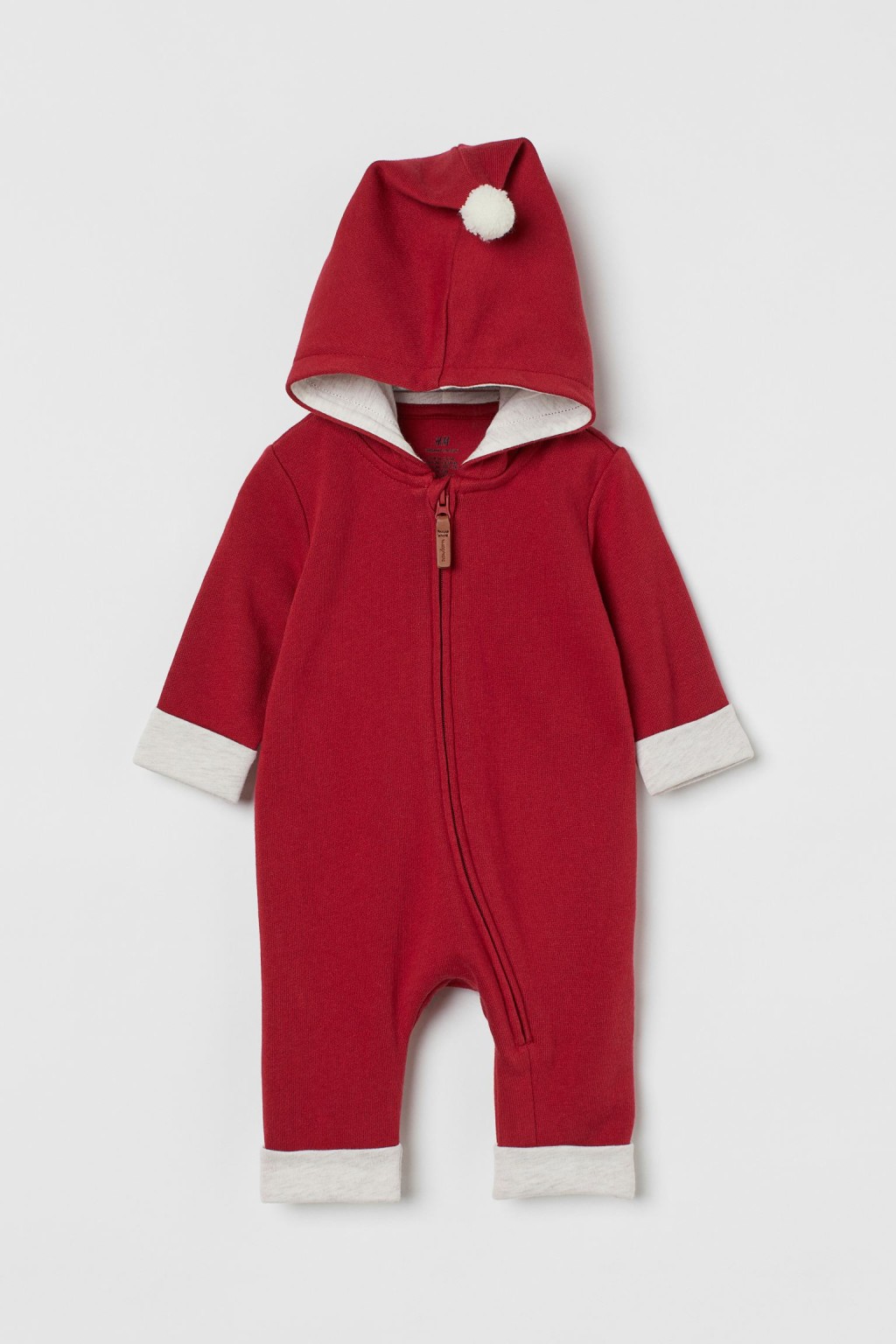 深红色羊毛混纺连身装 $159/H