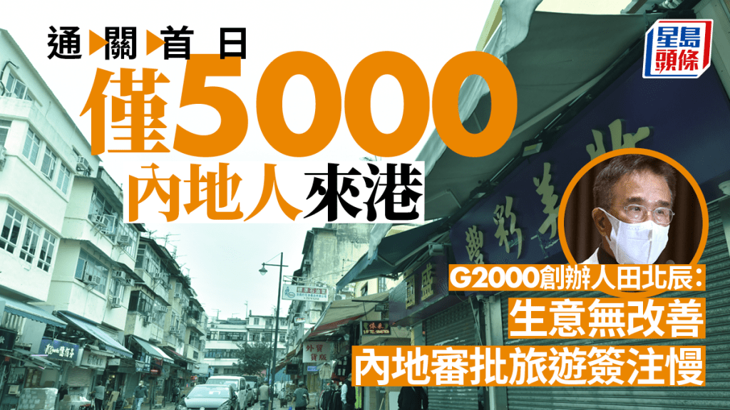 通關後田北辰嘆生意毫無改善，促加快簽注。