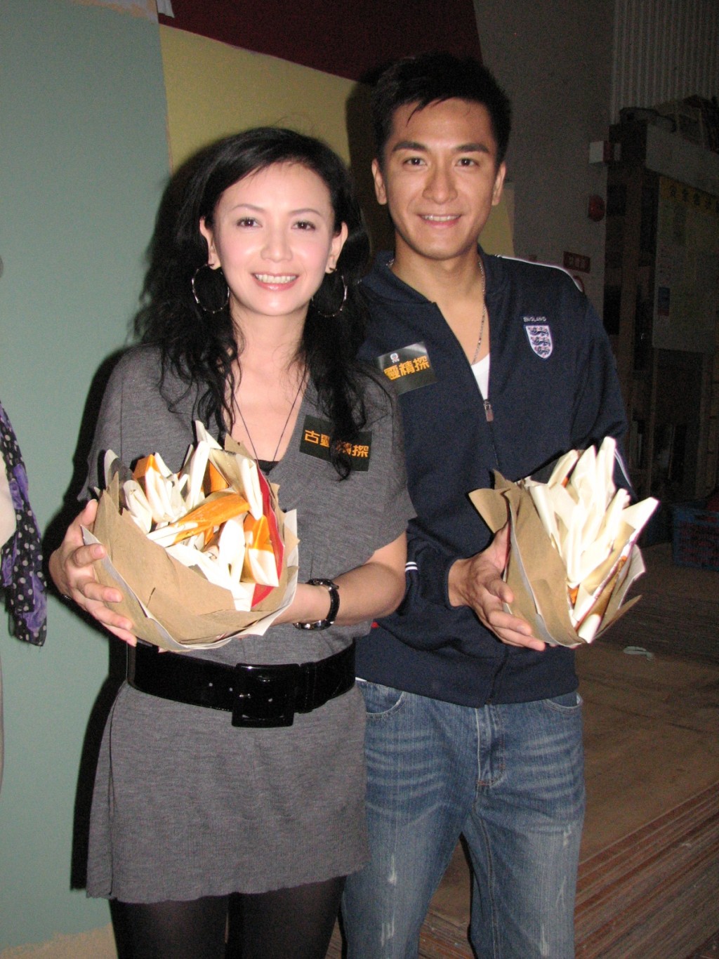 馬國明與曾華倩曾合作主演《古靈精探》。