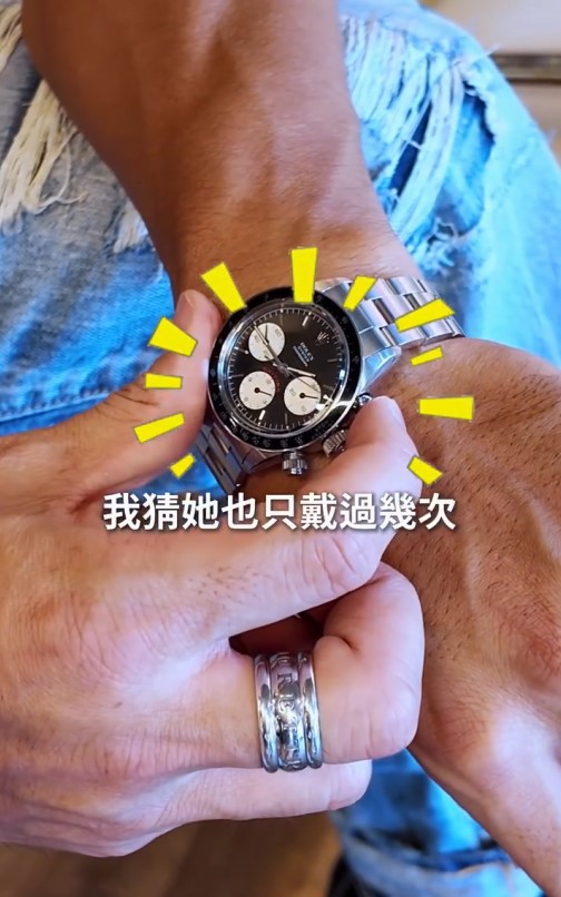林德信指吳正元一直對這枚Rolex名錶珍而重之。 林德信指吳正元一直對這枚Rolex名錶珍而重之。