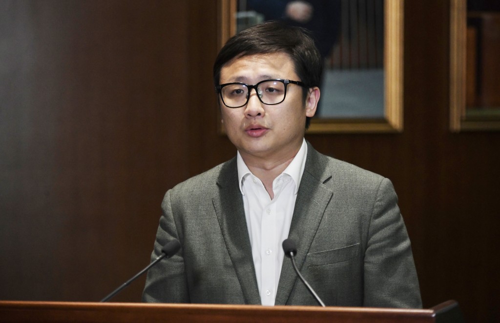 張欣宇表示，能以立法會議員身份服務香港，是他最大的光榮。資料圖片