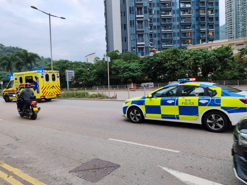 警方消防接报到场调查救援。当区区议员张美雄图片