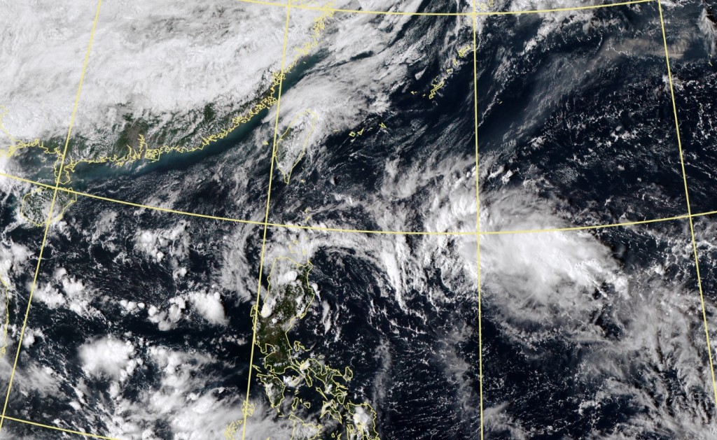 台灣的中央氣象局指出，未來一周後期太平洋上有低壓帶，有機會發展為熱帶擾動。氣象局圖片
