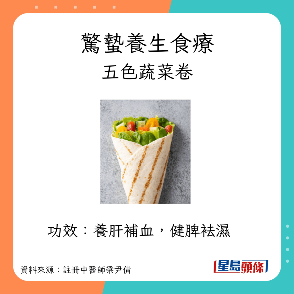 惊蛰养生小食：五色蔬菜卷﻿