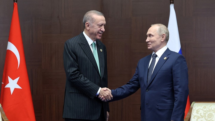 埃爾多安與普京達成協議，土耳其將設立天然氣中心。路透社資料圖片