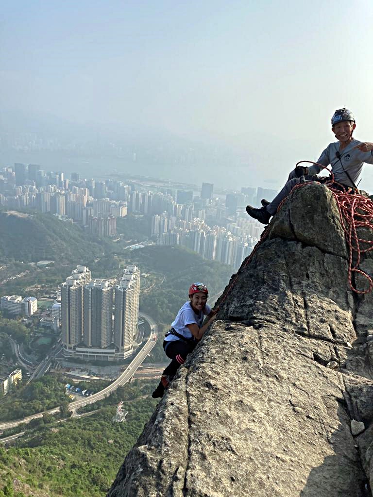飛鵝山陡峭難攀。梁念豪提供 飛鵝山陡峭難攀。梁念豪提供