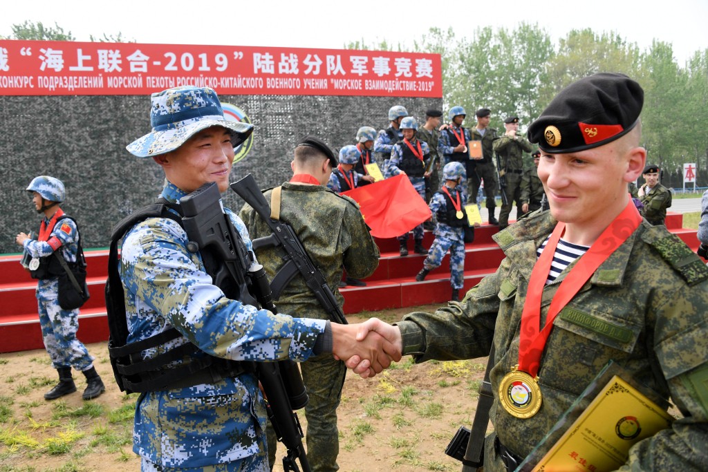 中俄軍人的互動近年大褔增加。