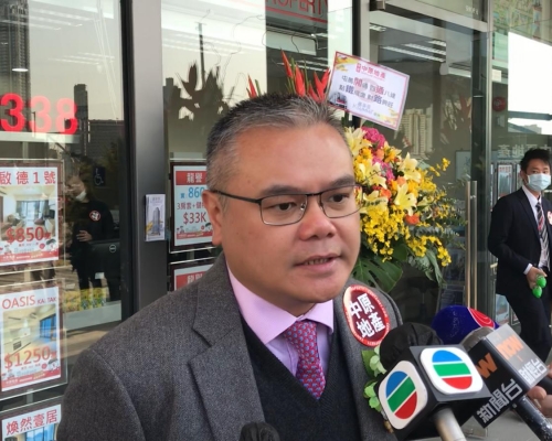 嘉華温偉明表示，嘉熙將於下月現樓重推。 
