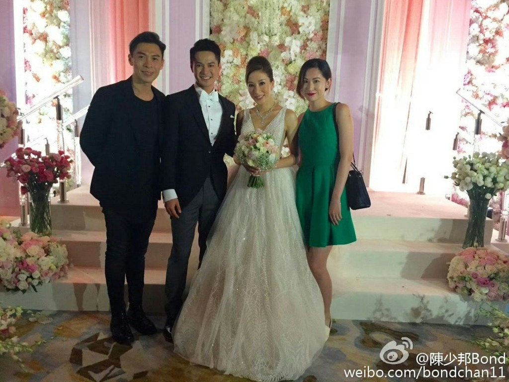 楊茜堯與羅子溢結婚，陳少邦都有攜眷出席。